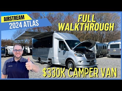 Airstream's Most Expensive Camper Van! Full Walkthrough - 2024 Airstream Atlas