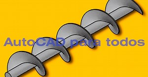 Transportador de Tornillo Sin Fin en AutoCAD