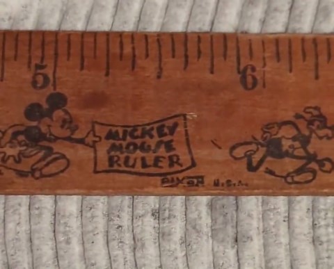 1930's Pie-eyed MICKEY MOUSE **RARE** Dixon 10" Ruler - Etsy