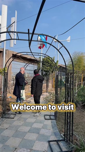 British clients visiting wind turbines on-site? Which do you prefer?Horizontal-axis turbines suit high-wind-speed areas Vertical-axis turbines suit urban or low-wind-speed areasThe X Series is the landscape type 50W-500KW suitable for various scenarios#windturbine #alternativeenergy #greenenergy #renewableenergy #smallwindturbine