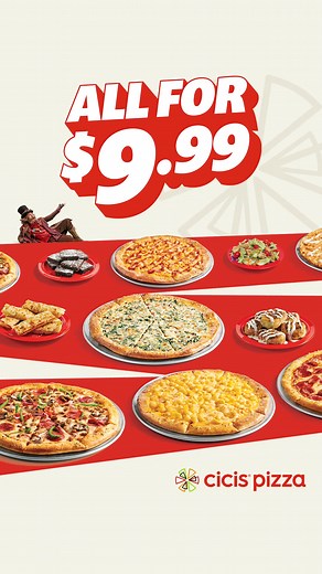 7.7K views | Everyday is stretchy pants day. All-you-can-eat, all for $9.99. At Cicis. | Cicis Pizza | Facebook