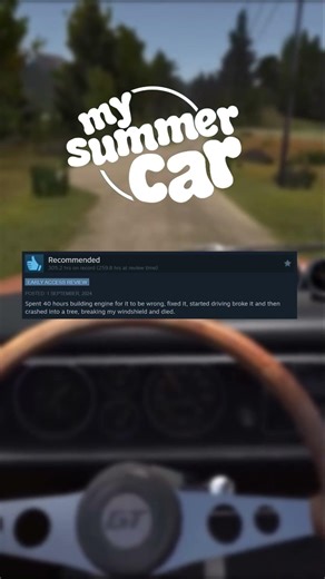 Silly Steam Reviews - My Summer Car 🎮 #mysummercar #gaming #steamreviews #funnyreviews