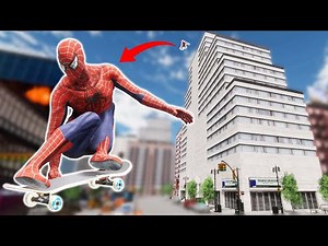 SKATEBOARDING THE CITY AS SPIDER-MAN?! (Skater XL)