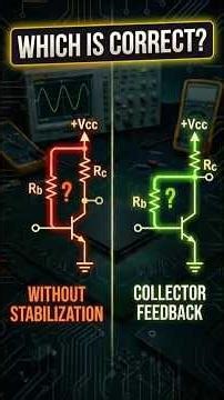 Stable Transistor Design: Collector-to-Base Feedback Explained. #electronics