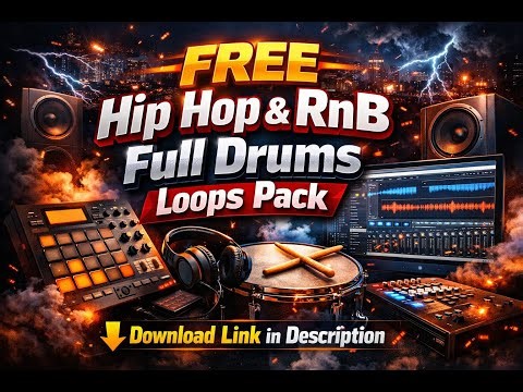 FREE Hip-Hop & RnB Full Drums Loops Pack | Download Link in Description