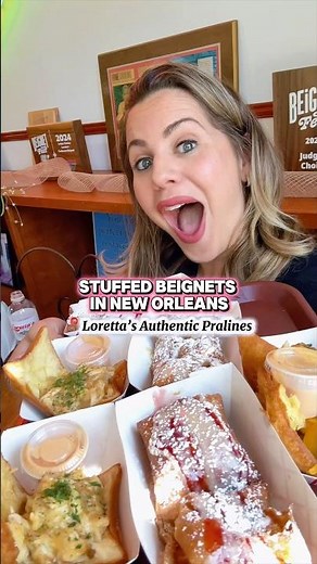 Best beignets in New Orleans Loretta’s Authentic Pralines #beignets #neworleans #louisianafood