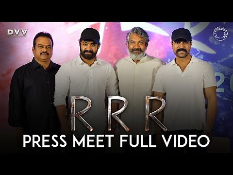 RRR Press Meet Full Video - NTR, Ram Charan | SS Rajamouli | DVV Danayya