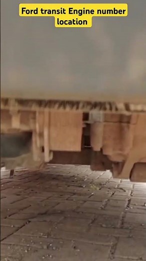 Ford Transit Engine number location