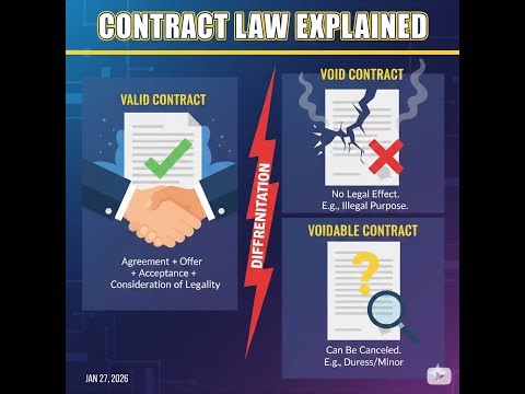 What is a Contract? Valid vs Void vs Voidable Contract Explained with Examples | ICA 1872