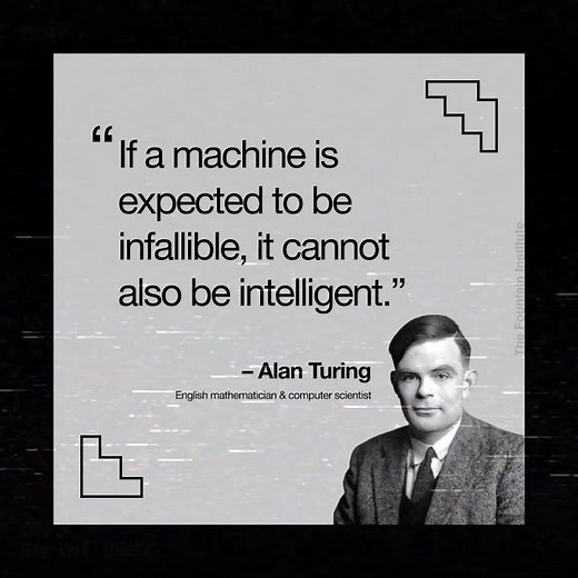 Alan Turing Quote on machine intelligence
