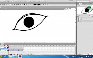 极速flash动画教程一一运动的眼球与眨眼的简单制作