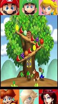 Fruit Frenzy! 🍇 Who Gets the Honeycomb?! | Mario Party 2 #shorts #marioparty #minigame