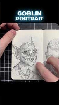 Designing a Goblin for my fantasy world #art #sketchbook #goblin