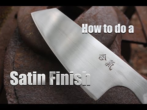 How to - Brushed Satin finish on Steel