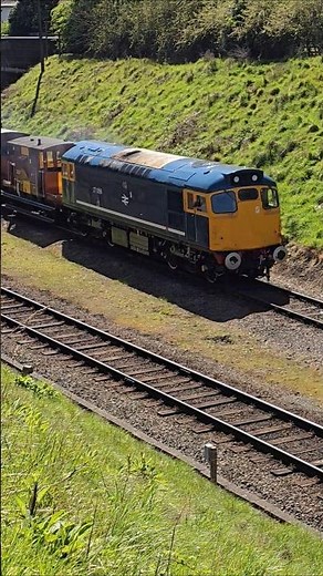 Vintage BR Freight Hauled by Class 27 Number 27056 Baby Sulzer With Mineral Train