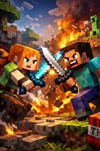 Steve vs Alex ⚔️ | The Most Epic Minecraft Fight Ever 🔥