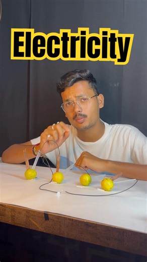 Amazing Science Project || नींबू ने बना दी बिजली || #science #homeexperiment #Short #Shorts