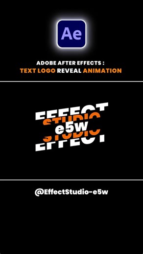 Text Logo Reveal Animation in Adobe After Effect 2026 #viral #adobeaftereffects