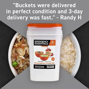 Our 1-Month Emergency Food Kit is designed with 16 types of delicious meals that are easy to make, transport and store‼️ ✅ Shelf life of up to 25 years ✅ 1,800+ calories per person a day | Emergency Essentials® | Facebook