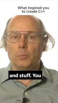 Bjarne Stroustrup Why I Created C++ #shorts