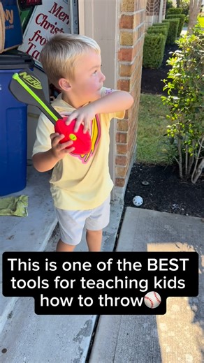 Kristy | Baseball Mom | Think a toy can’t fix your kid’s throwing form? ⚡ The @nerf Vortex football proves otherwise! Step forward, keep your momentum, and watch... | Instagram