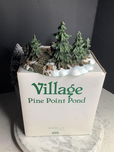 Dept 56 Vintage Heritage Village “pine Point Pond”, Christmas Accessory, (1997) - Etsy