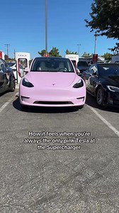 9.3K views · 142 reactions | How it feels when you’re the only pink Tesla at the Supercharger.. #reels - - - #tesla #pink #teslamodely #pinkgirl | Anna the Nurse | Facebook