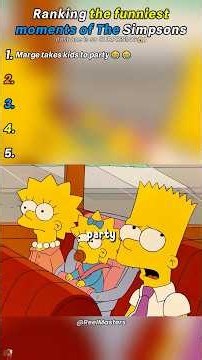 Ranking the funniest moments of The Simpsons😂😂#simpsons #fyp #relatable #funny #comedy #ranked