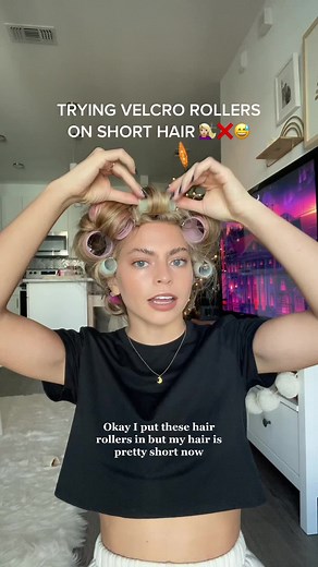How to Use Velcro Rollers on Short Hair Tutorial