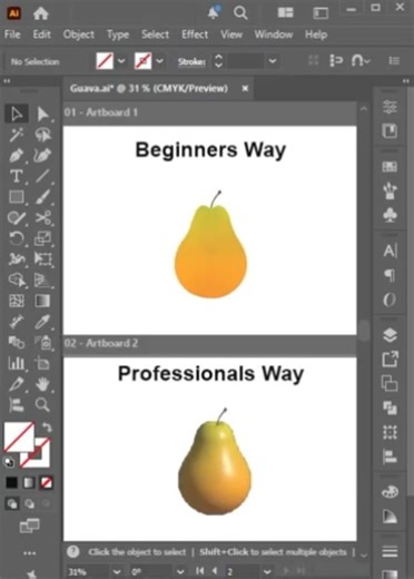 Illustrator Design Tutorial with Realistic 3D Effect Guava | #adobe #tutorial #illustrator