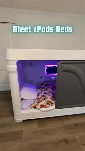 Meet zPods Beds! Sensory-Friendly Sleeping Pod.. A safety bed for kids and adults with autism, sensory processing disorders, and special needs. The sleep pod comes with safety sliding doors (or optional see-through doors), a spacious interior, XL twin memory foam incontinence mattress, and a smart control panel where you can adjust the lighting, sound, and fans. The control panel can also be locked and accessed through our zPod Control App. Today, we’re changing lives not just in the U.S., but a