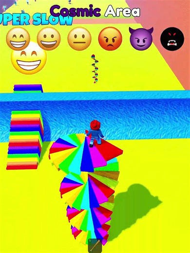 ESCAPE the TSUNAMI🌊⚡ on Rainbow Stairs🌈😳 (IMPOSSIBLE OBBY) #roblox #rblx #brainrot #robloxshorts