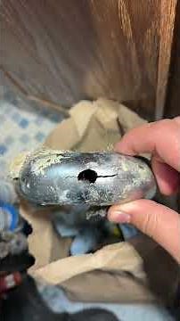 Replacing a crusty chrome P-Trap! #plumbing #plumber #bluecollarworkers #bluecollarworkers
