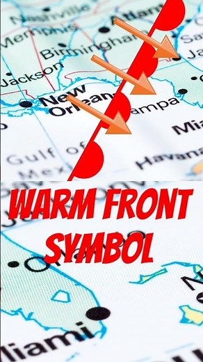 How to Identify a Warm Front on a Weather Map ⭐️