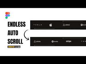 How to Create ENDLESS AUTO SCROLL Animation in Figma