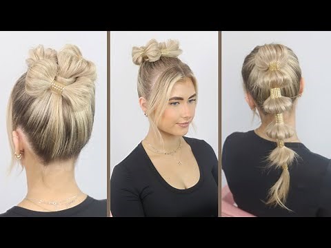 Beautiful, Trending Bubble Braid Hairstyles