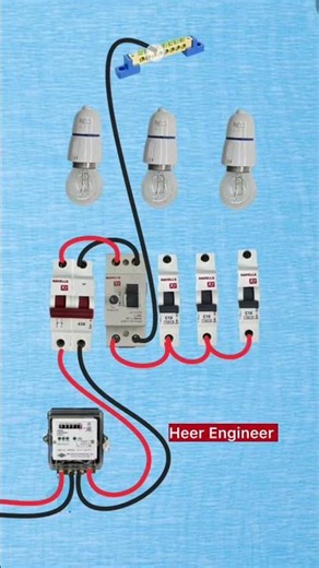 3 Bubls Connection #trending #shorts #viral #industrialelectrician #electrician #electrical