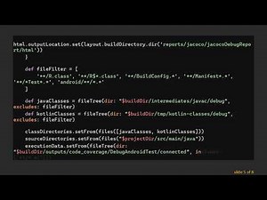 Generating Jacoco Code Coverage Report for Android Projects