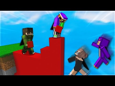 2 PVP Gods vs 2 Bedwars Trolls in The Bridge