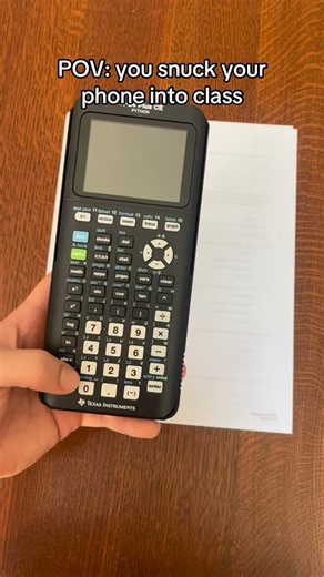 Cheat Geek™️ on Instagram: "POV: you snuck your phone into class"