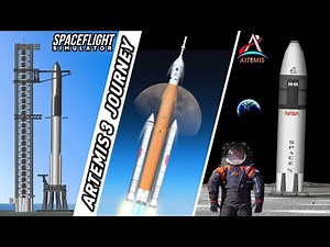 Artemis 3 Mission To the Moon In Spaceflight Simulator | NASA and SpaceX Rockets