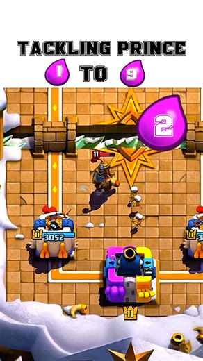 Prince Gets Cooked by Every Elixir Card 😭 | Clash Royale Shorts