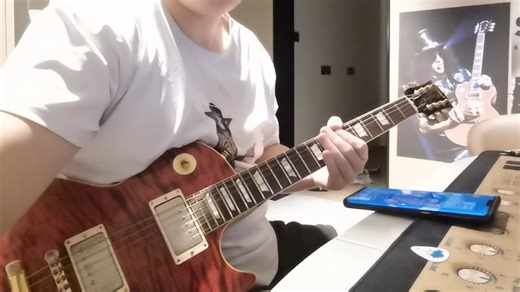 坐下弹硬摇滚版 Welcome to the jungle枪花开天辟地 全曲屎味solo乱飙 Gibson R9蛇穴