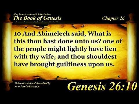 Genesis Chapter 26 - Bible Book 01 - The Holy Bible KJV Read Along Audio/Video/Text