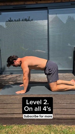 Shoulder blade push exercise - 4 levels