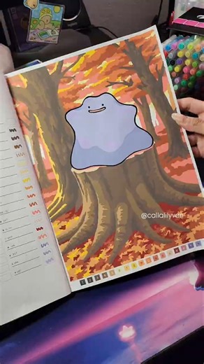 💜 ditto #coloring #colorbynumber #pokemoncolorbynumber #coloriagesmysteres #ditto