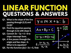 Linear Functions Explained in 10 Minutes – Slope, Graphs, and Forms Made Easy!