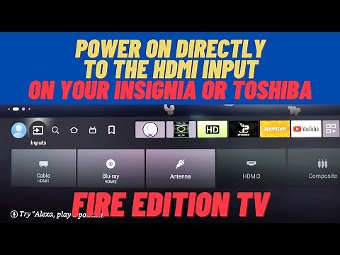 How To Power ON Your Insignia Fire TV to the HDMI Input
