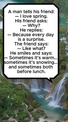 Funny story jokes 🌷 The Spring Surprise