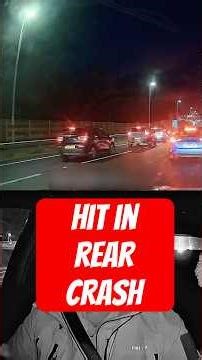 Chain reaction hit in the rear car crash 🚗💥🚙💥🚕💥